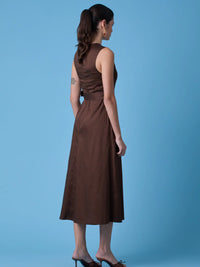 Vestido Largo Erina Cafe