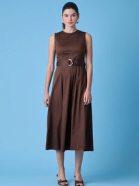 Vestido Largo Erina Cafe