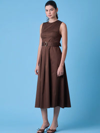 Vestido Largo Erina Cafe