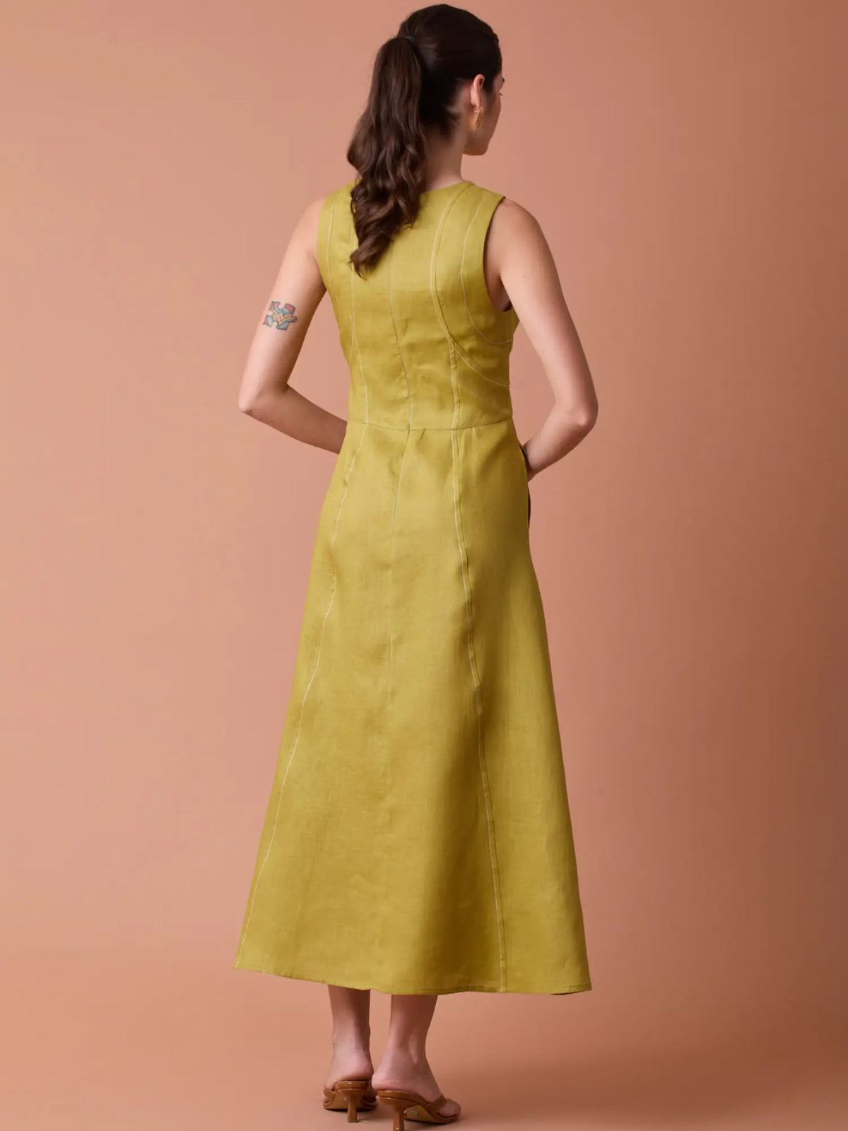 Vestido Largo Palermo Amarillo