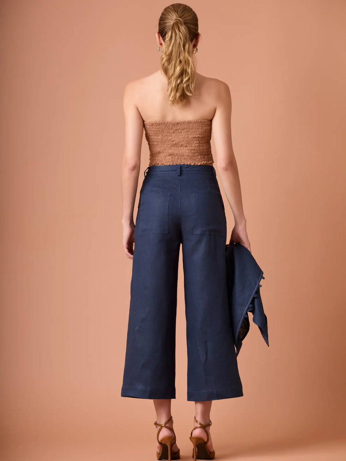 Pantalon Largo Dama Navy