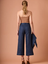 Pantalon Largo Dama Navy