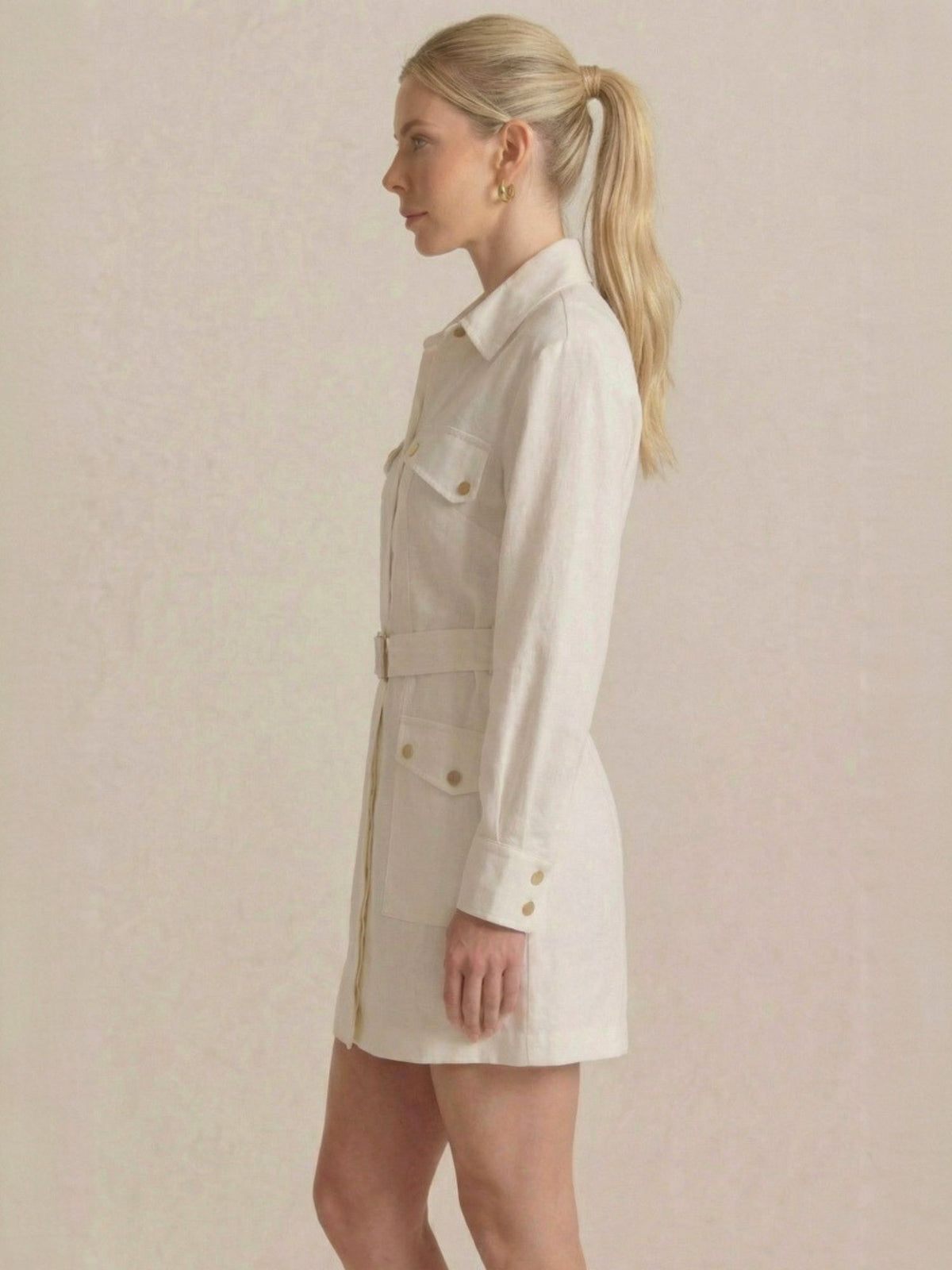 Vestido Corto Beky Blanco