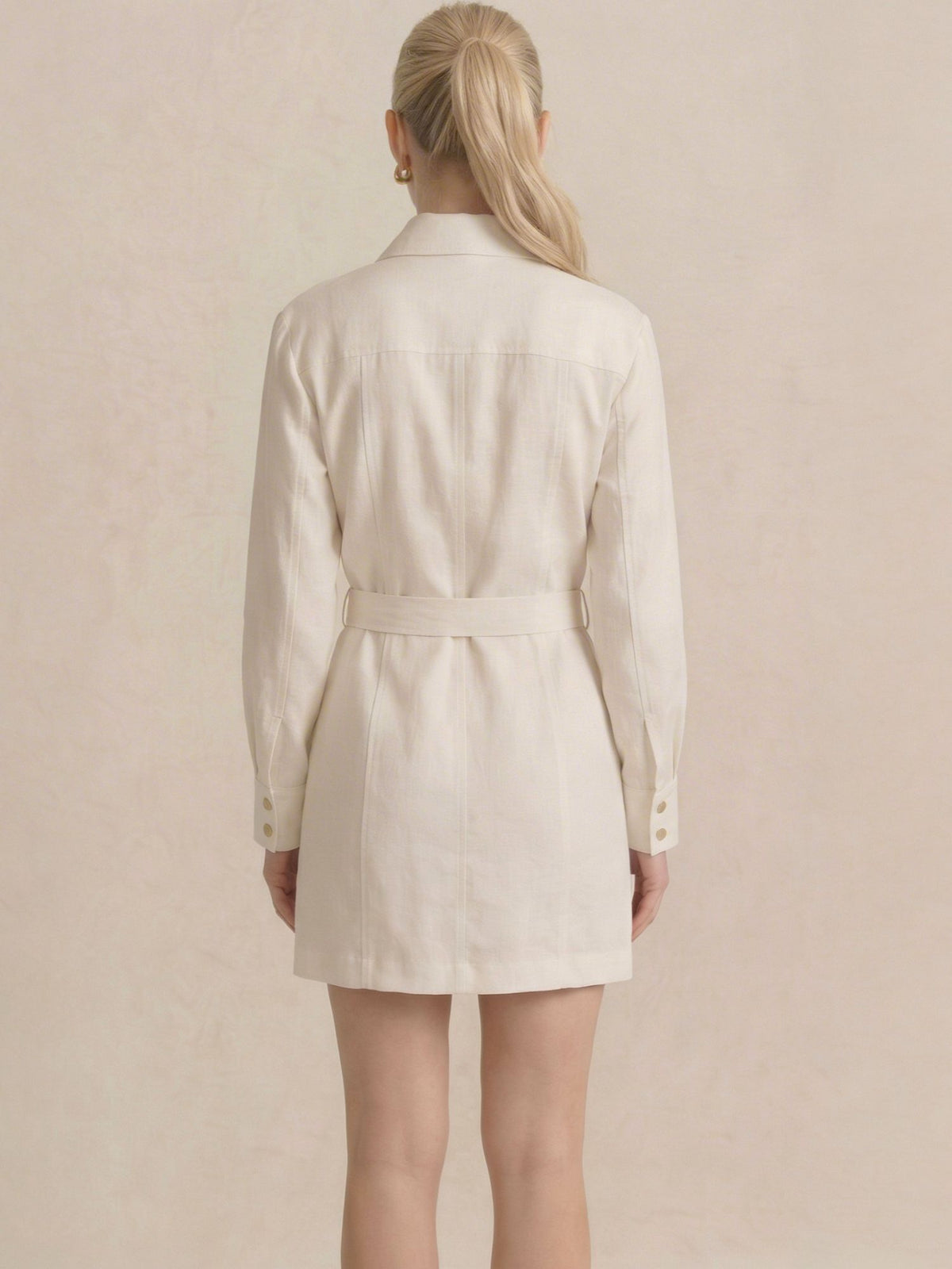 Vestido Corto Beky Blanco