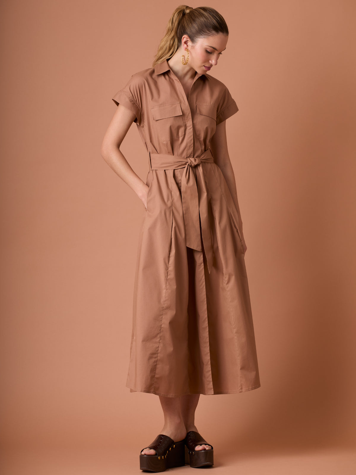 Vestido Largo Verne Camel