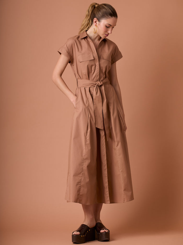 Vestido Largo Verne Camel