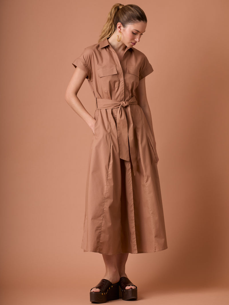 Vestido Largo Verne Camel