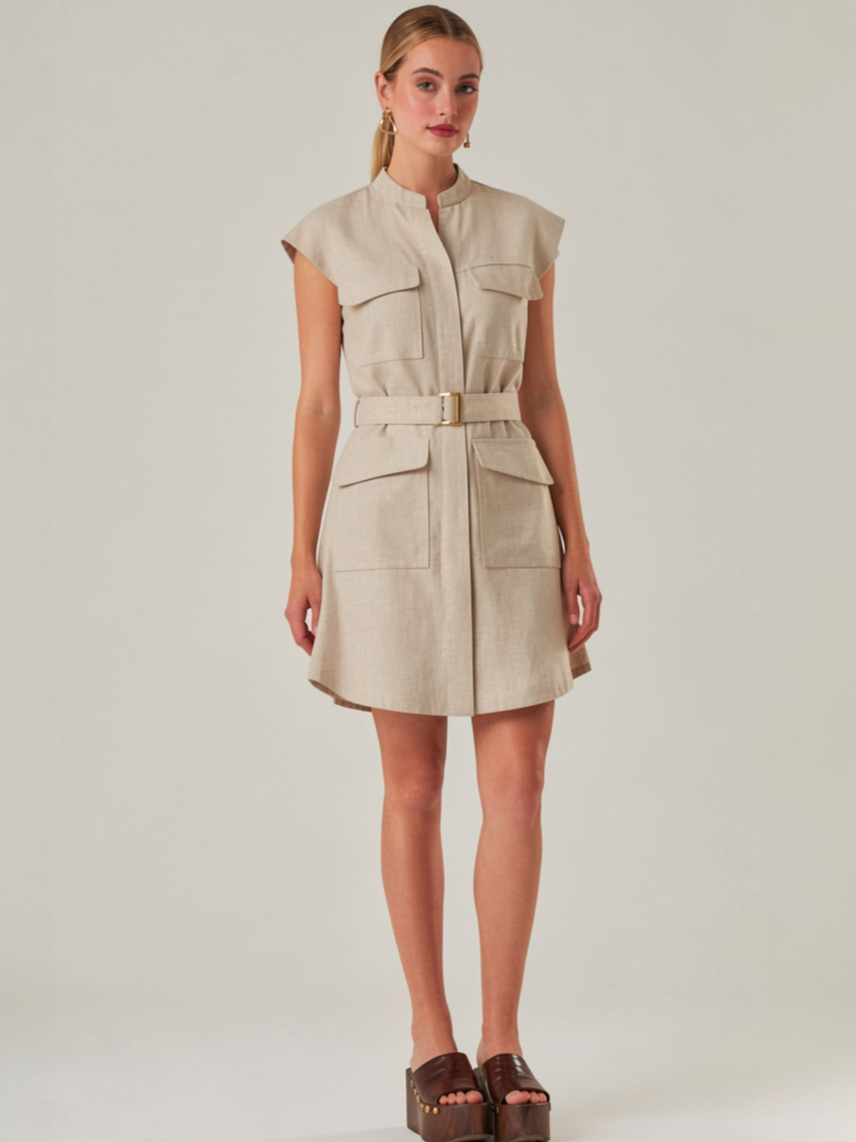 Vestido Corto Aura Natural