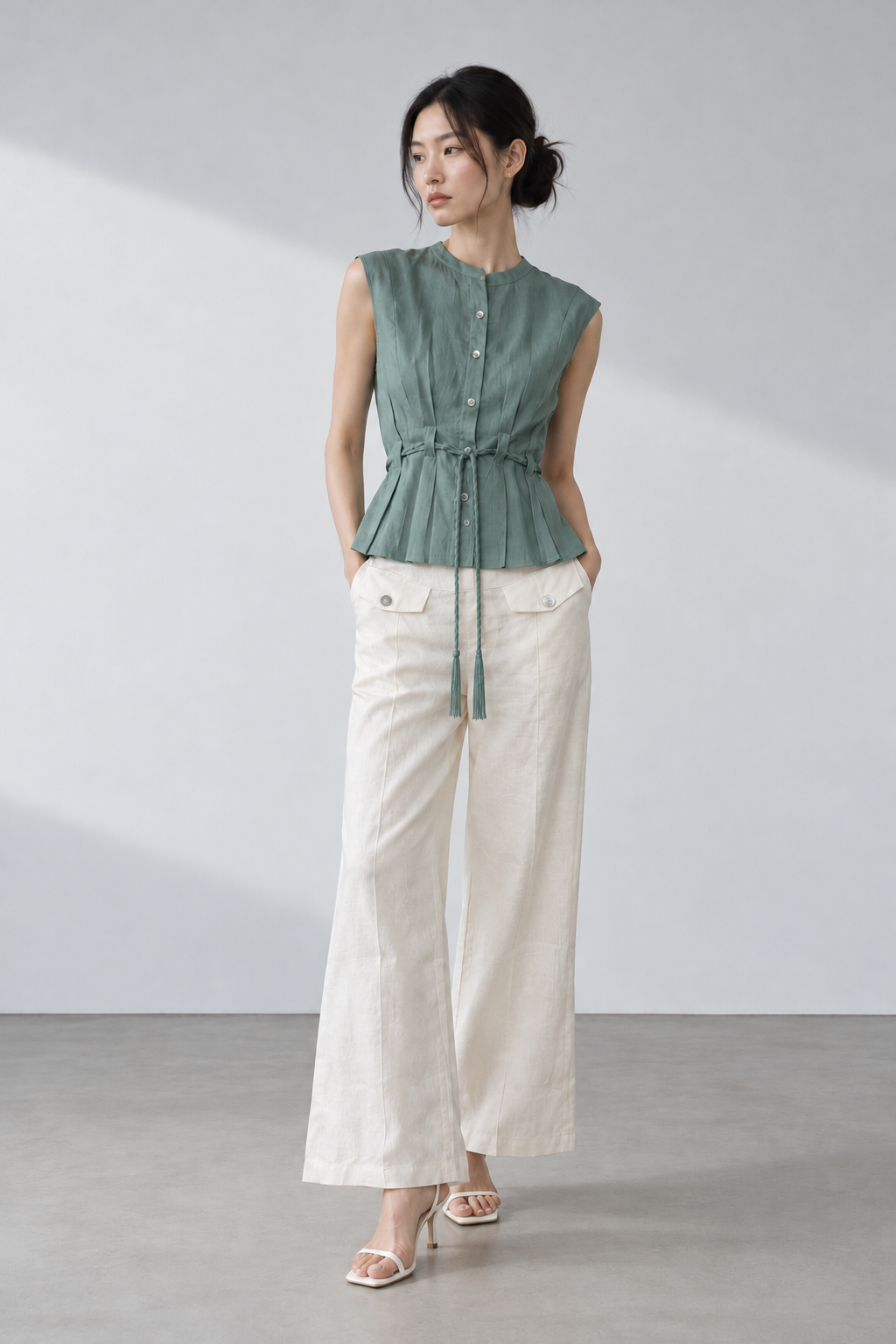 Pantalon Tunisia Blanco