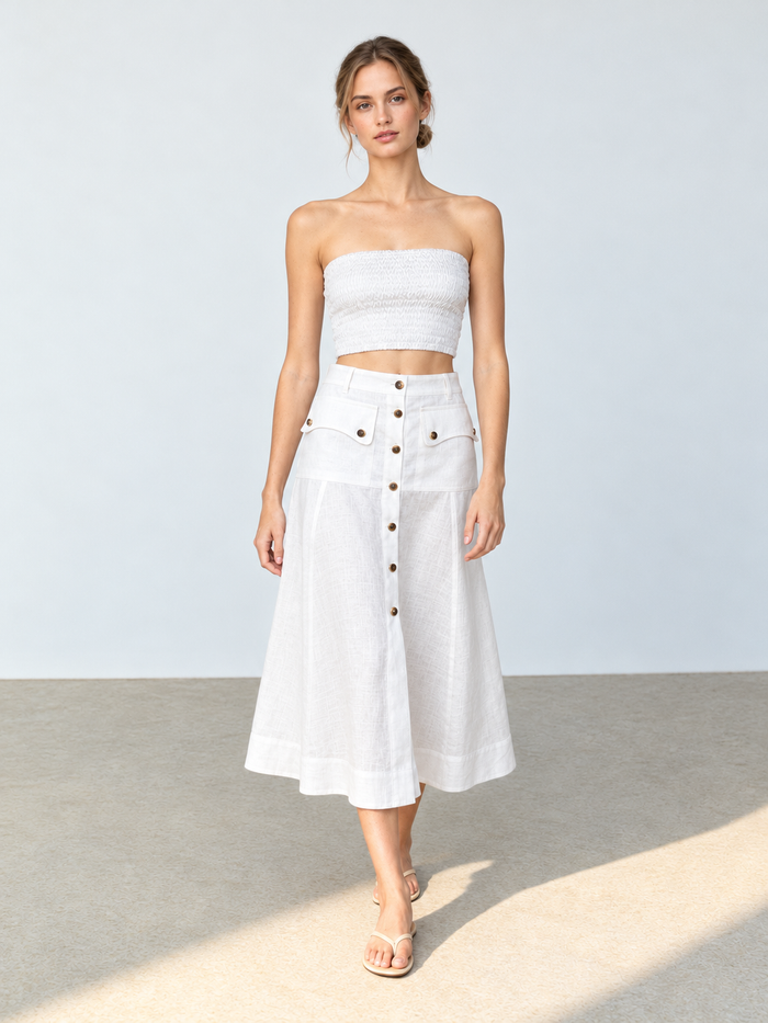Falda Larga Bosnia Blanco