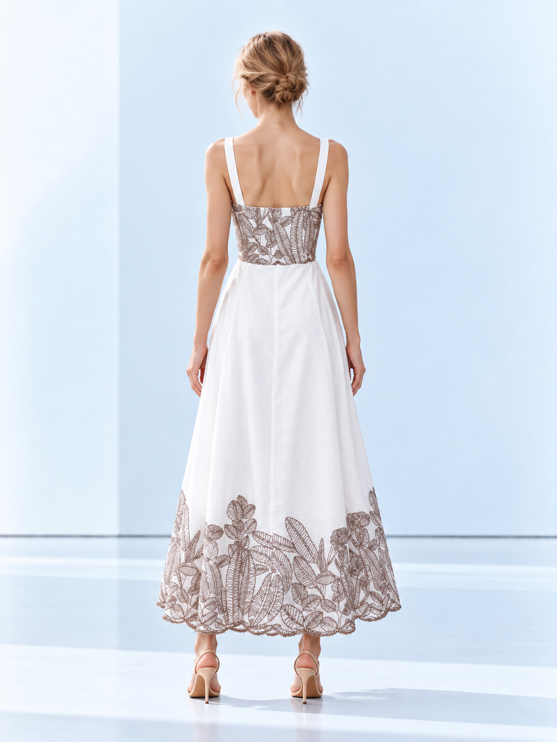 Vestido Largo Areia Cafe