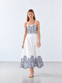 Vestido Largo Areia Azul