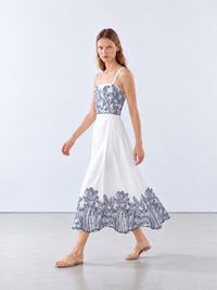 Vestido Largo Areia Azul
