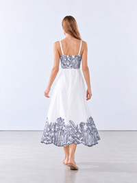 Vestido Largo Areia Azul