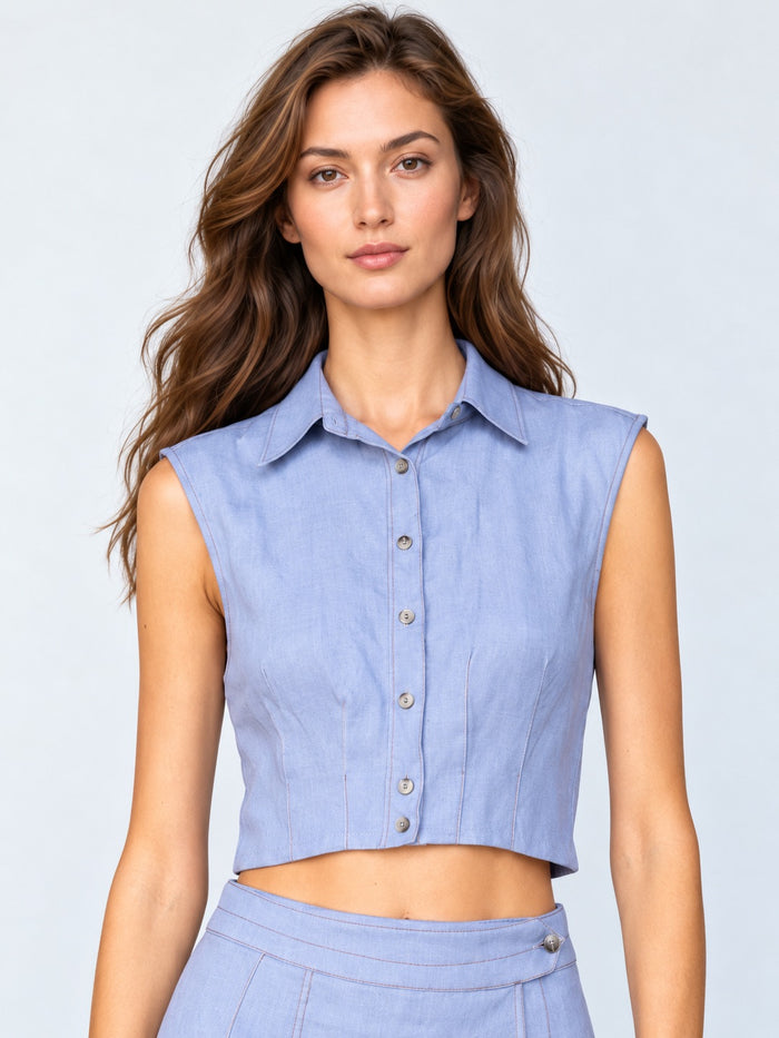 Blusa Zolu Baby Blue