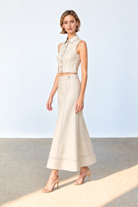 Falda Larga Zolu Ivory