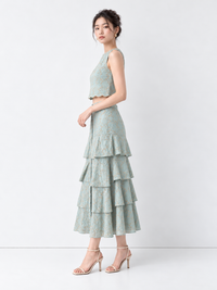 Falda Larga Dolores Baby Blue