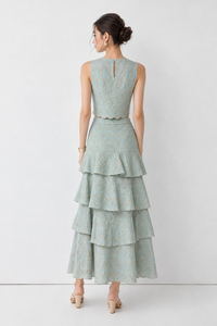 Falda Larga Dolores Baby Blue