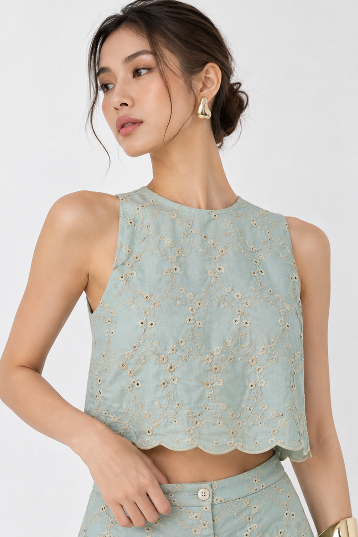 Blusa Dolores Baby Blue