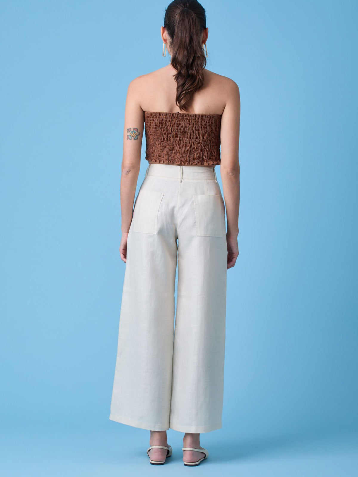 Pantalon Largo Jonie Ivory
