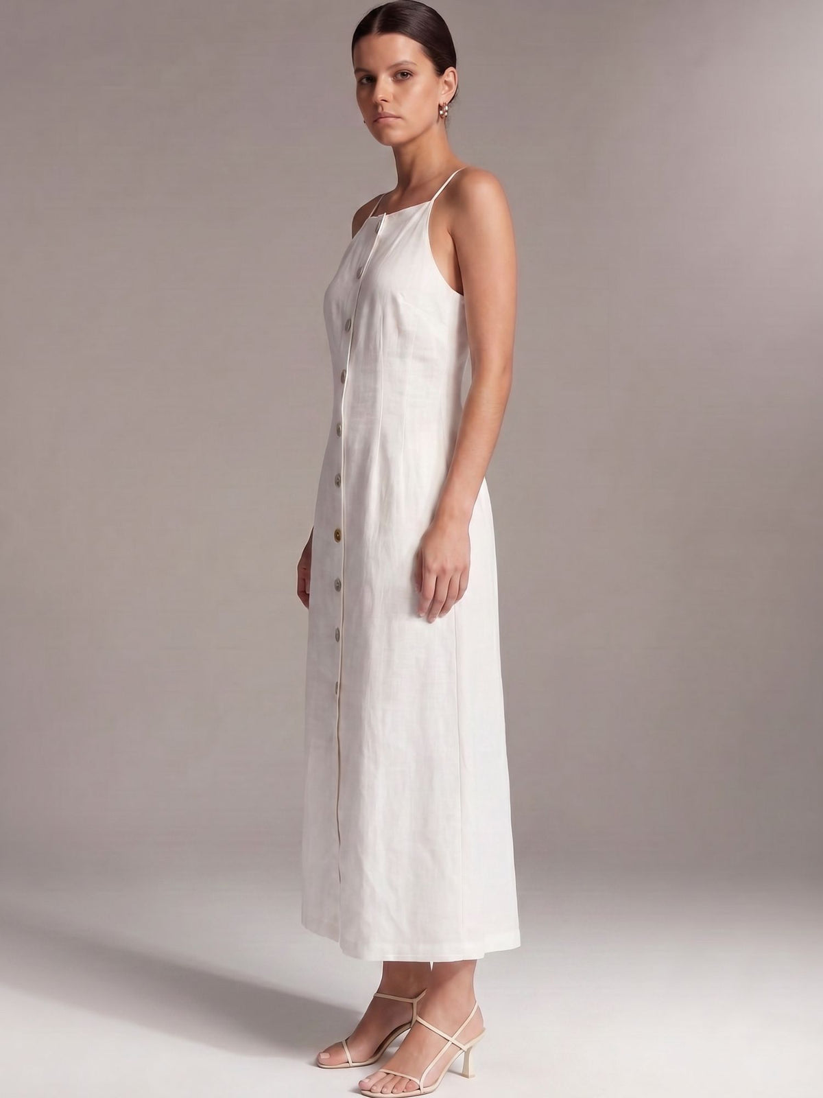 Vestido Largo Uvela Blanco