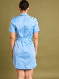 Vestido Corto Irma Azul