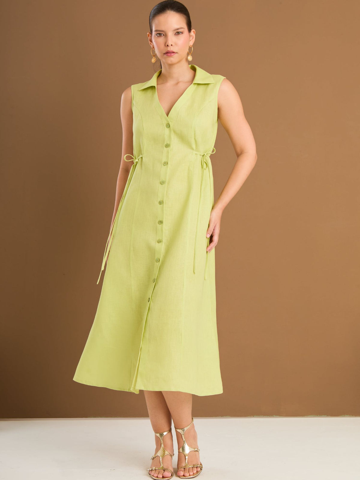 Vestido Largo Marruecos Verde