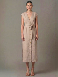 Vestido Largo Kalle Natural