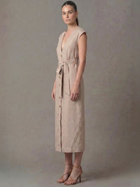 Vestido Largo Kalle Natural