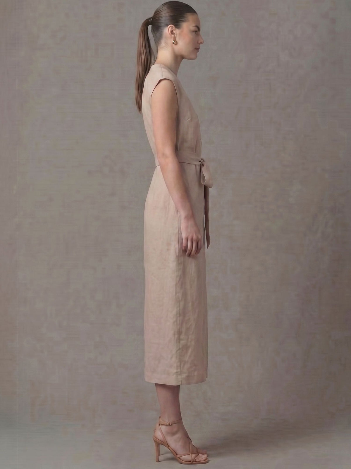 Vestido Largo Kalle Natural