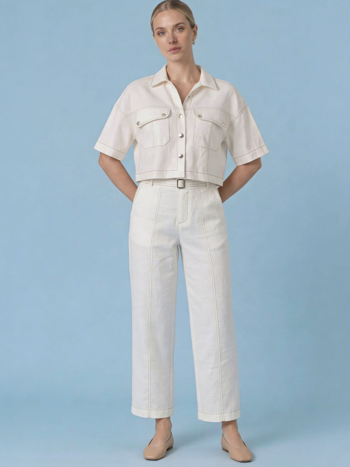 Pantalón Eucaris Blanco