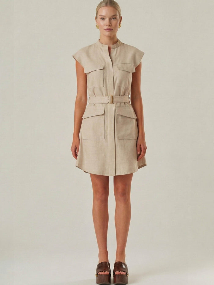 Vestido Corto Aura Natural