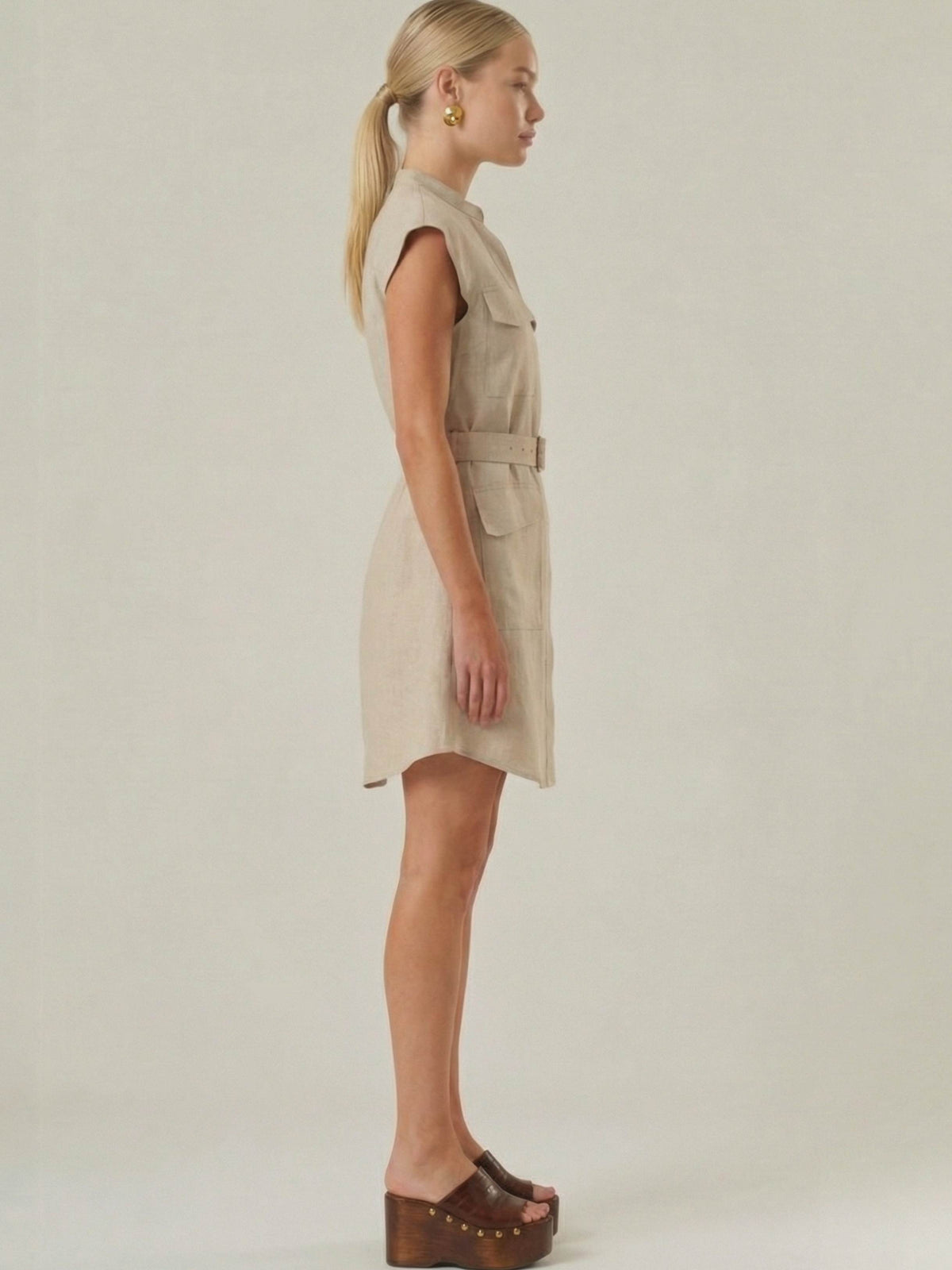 Vestido Corto Aura Natural