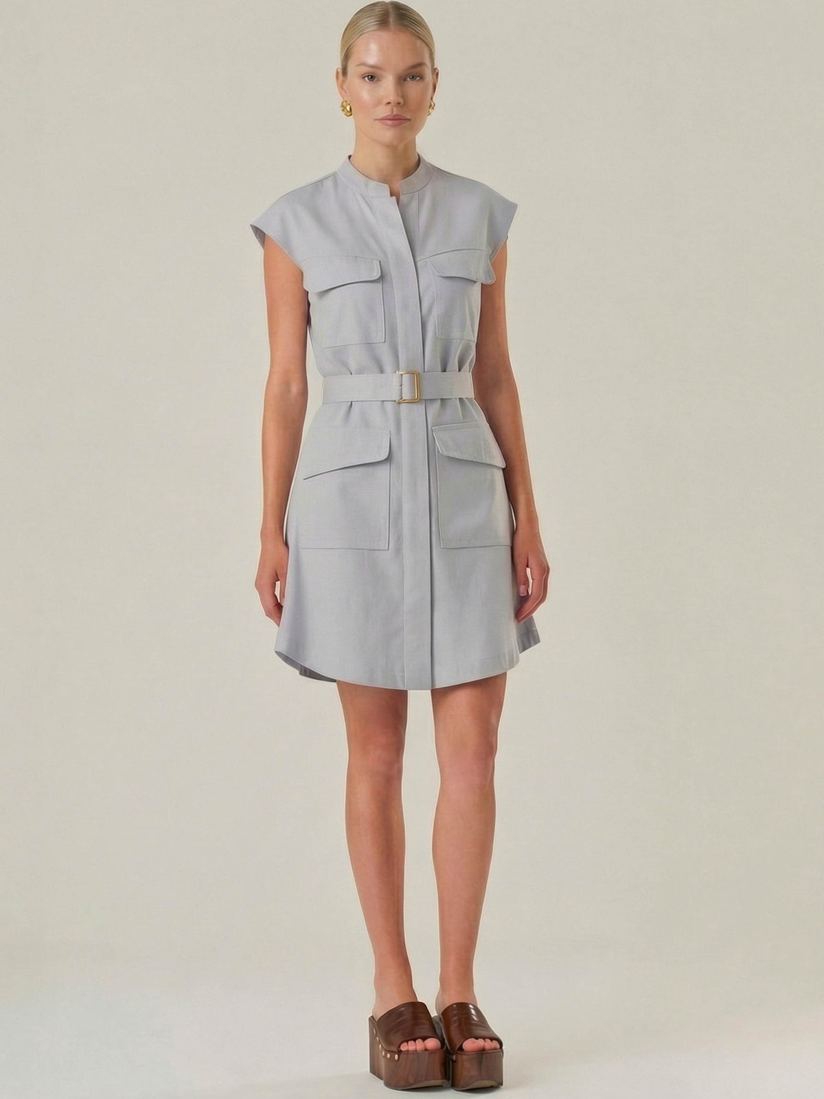 Vestido Corto Aura Baby Blue