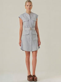 Vestido Corto Aura Baby Blue