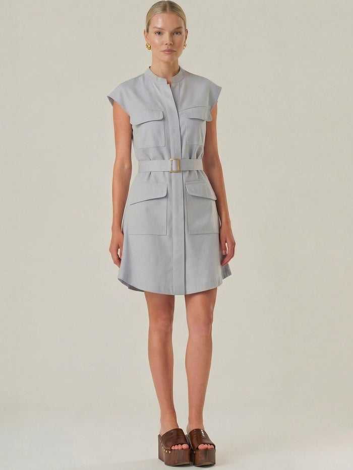 Vestido Corto Aura Baby Blue