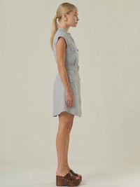 Vestido Corto Aura Baby Blue