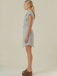 Vestido Corto Aura Baby Blue