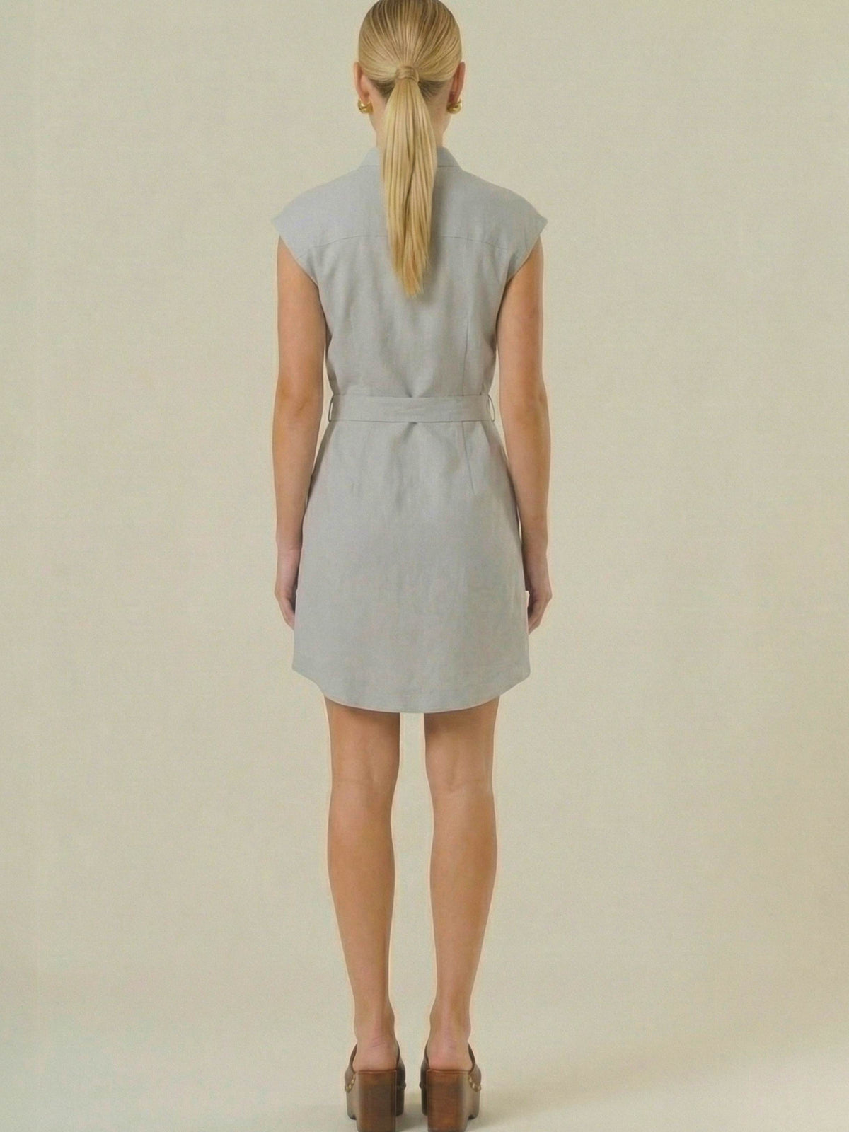 Vestido Corto Aura Baby Blue