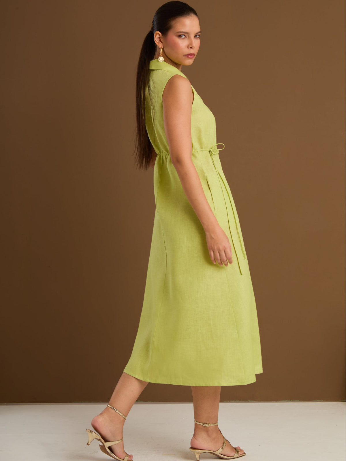 Vestido Largo Marruecos Verde