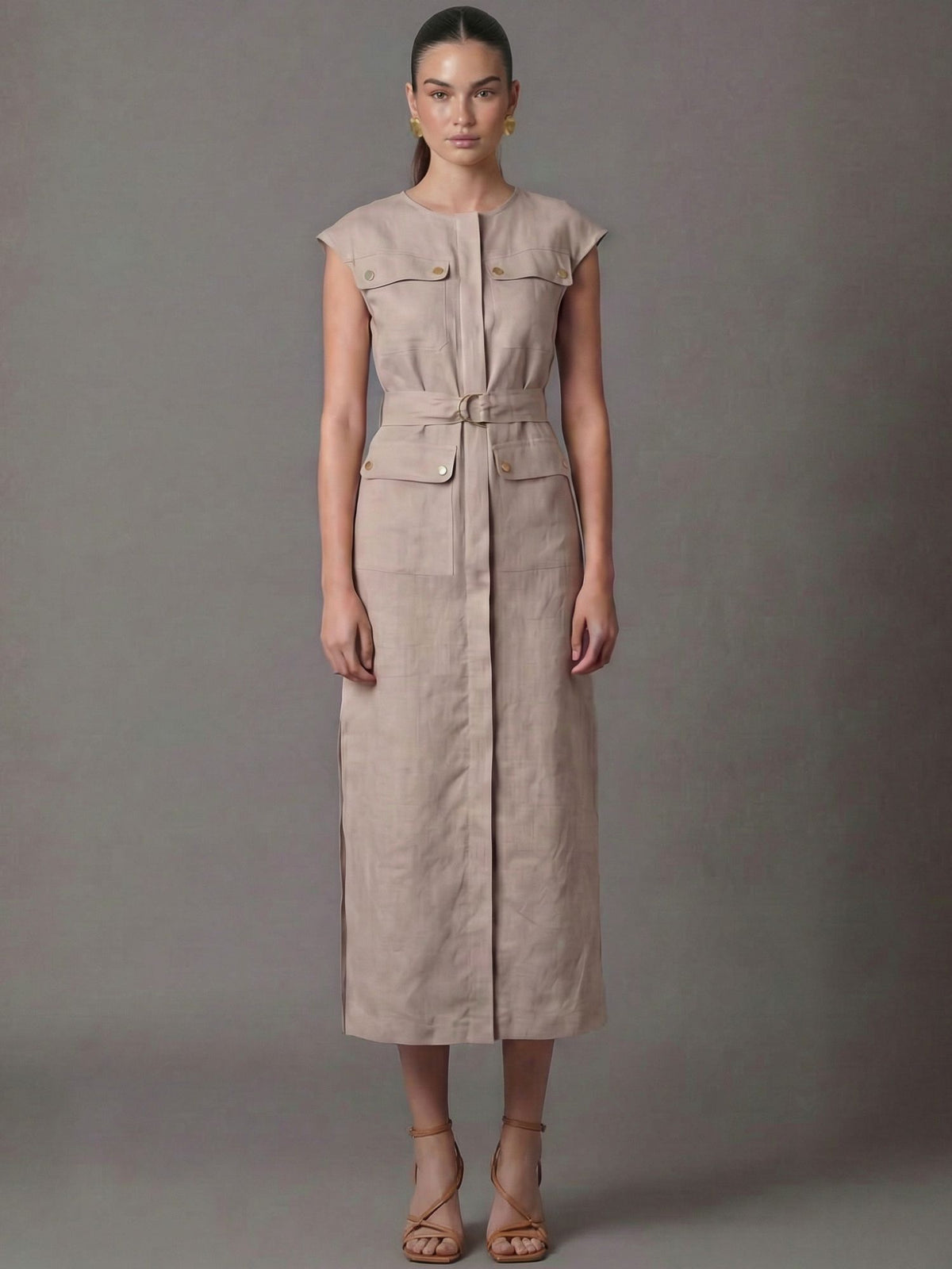 Vestido Largo Marlena Sand