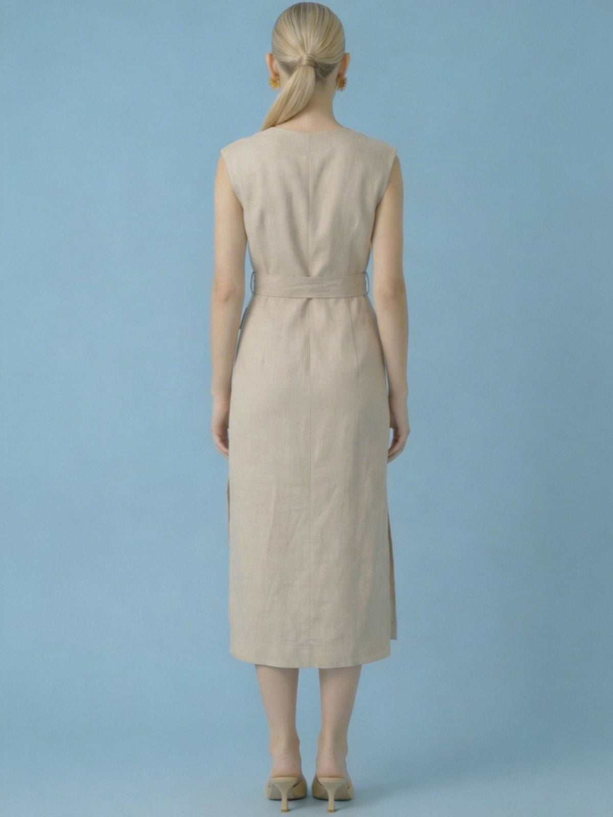 Vestido Largo Creta Natural