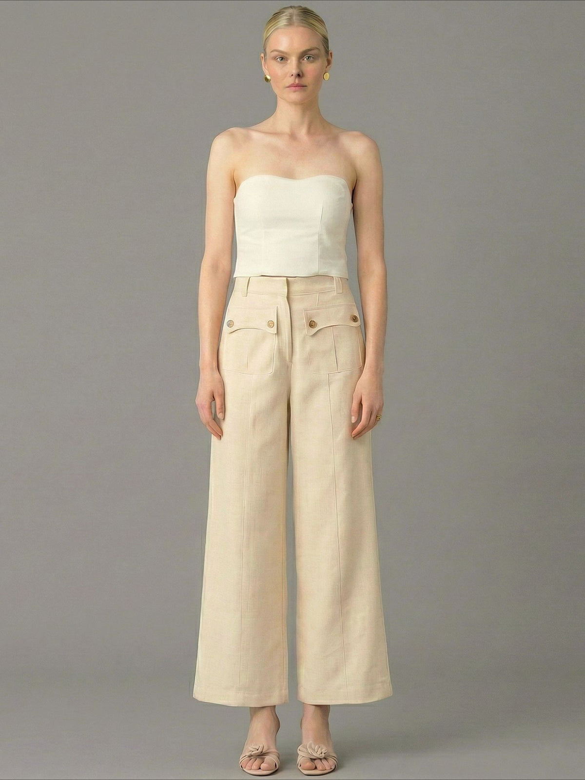 Pantalon Largo Hadria Crema