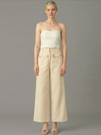 Pantalon Largo Hadria Crema