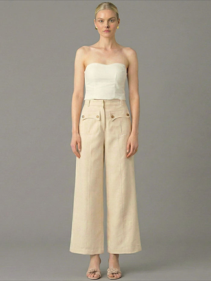 Pantalon Largo Hadria Crema