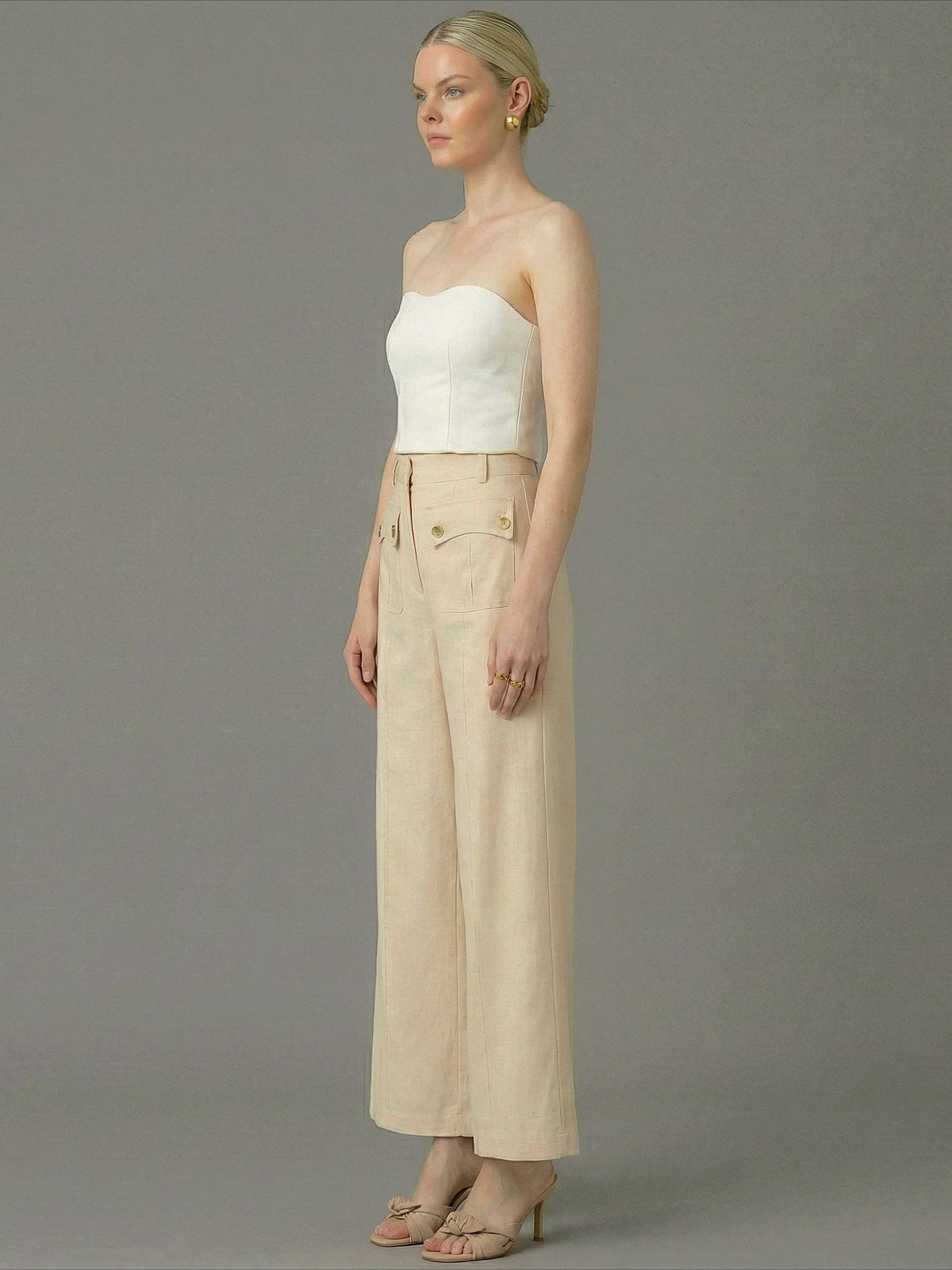 Pantalon Largo Hadria Crema