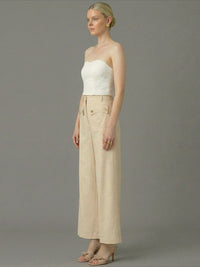 Pantalon Largo Hadria Crema