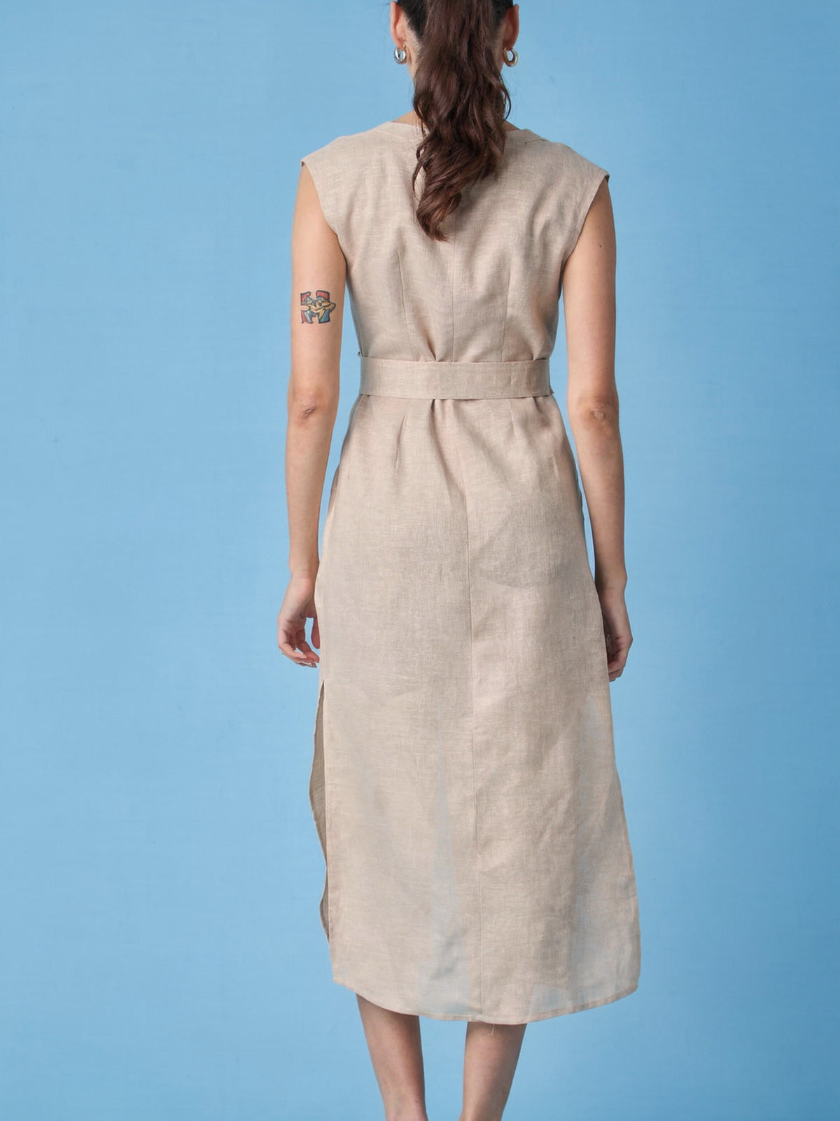 Vestido Largo Creta Natural