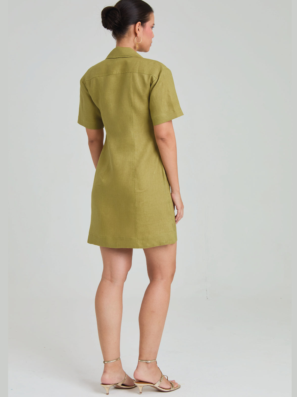 Vestido Corto Lavanda Pistacho