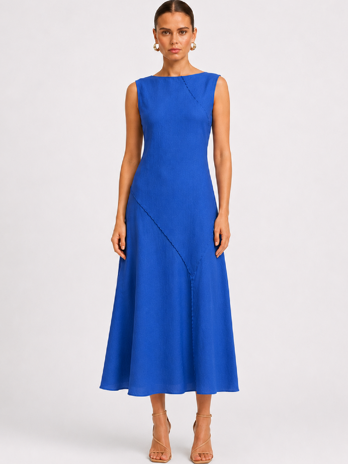 Vestido Largo Alanis Azul